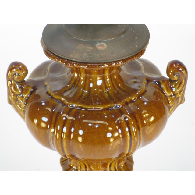 Neoclassical Early 20th Century Neoclassical Urn Ceramic Table Lamp For Sale - Image 3 of 13