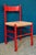 Vintage Italian Chairs in Red Lacquered Wood and Woven Straw, 1960s, Set of 4 For Sale - Image 9 of 18