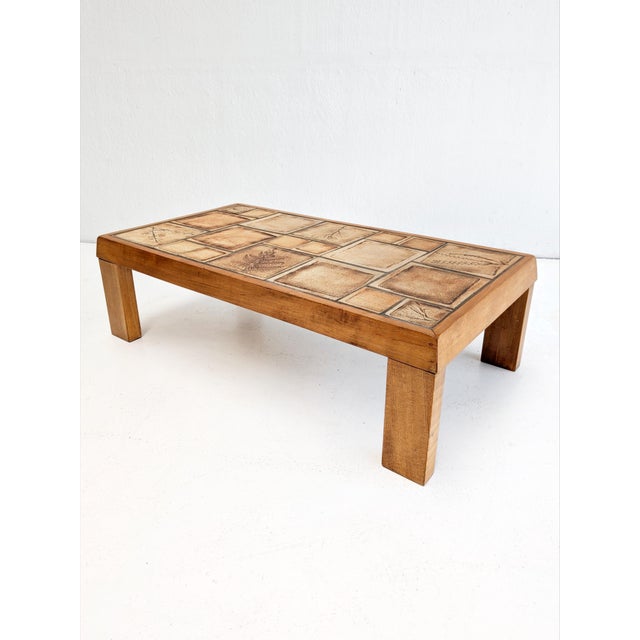 Vintage Ceramic Tile Coffee Table, 1960s For Sale - Image 4 of 4
