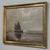 Nautical Antique Framed Nautical Oil Painting on Panel ~ Signed For Sale - Image 3 of 15