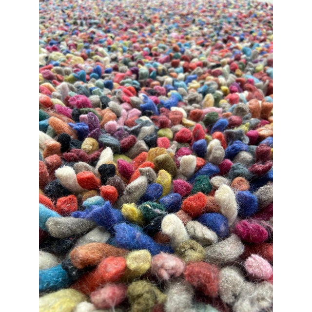 Textile Vintage Modern Confetti Wool Shag Rug | by Chandra For Sale - Image 7 of 12