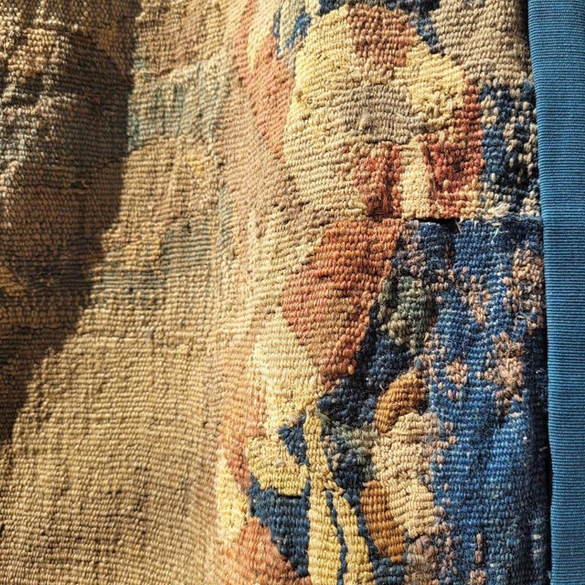 Gallant Procession Wool Tapestry, 18th Century For Sale - Image 16 of 18