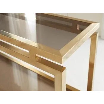 Traditional Modern History Stacked Console Table For Sale - Image 3 of 4