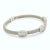 Contemporary Vintage Italian Diamond 14k White Gold Bangle For Sale - Image 3 of 6