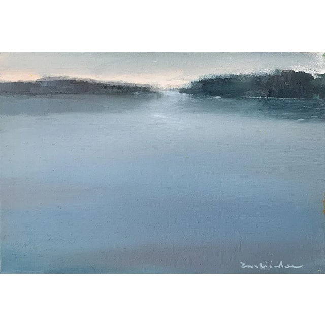 Katarzyna Zwolinska, Great Blue, Mixed Media Painting, 2018 For Sale