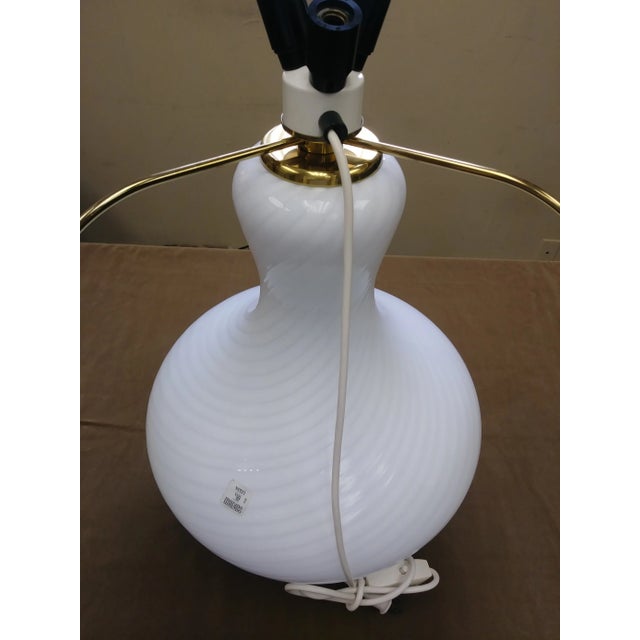 Late 20th Century Vetri Venetian Murano Glass Lamp Base # 048 For Sale - Image 5 of 13