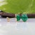 2020s 3.7Ct Zambian Emerald Cabochon Solitaire Stud Earrings in Solid 14k Gold, 9x7mm For Sale - Image 5 of 7