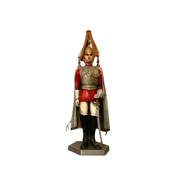 Red Late 20th Century English Royal Guard Butler Fireplace Tool Set, Metal, 30"h For Sale - Image 8 of 10