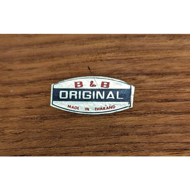 1970s Teak Wood Partitioned Tray Platter For Sale - Image 11 of 12