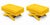 Mid -Century Modern Tufted X-Base Benches For Sale - Image 4 of 4