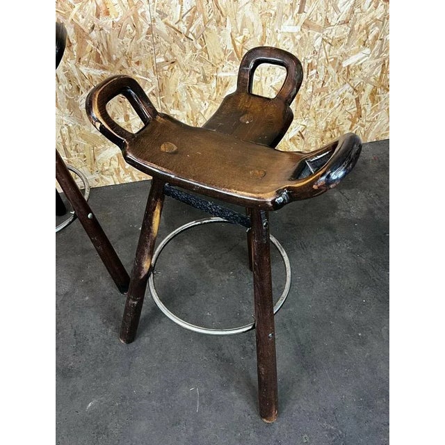 Wood Mid-Century Bar Stools Attributed to Carl Malmsten, Sweden, Set of 4 For Sale - Image 7 of 13