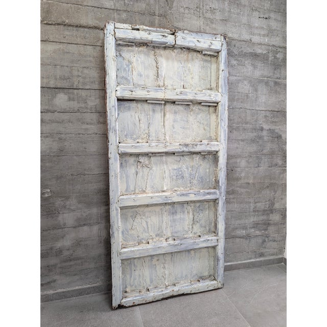 Wood 19th Century Spanish Farmhouse Gate with Marine Mural of Tuna For Sale - Image 7 of 18