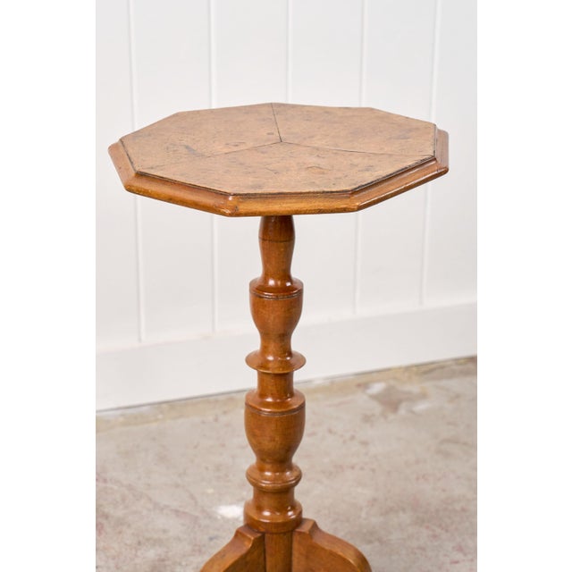 Late 19th Century Burl Maple Octagon Table For Sale - Image 4 of 6
