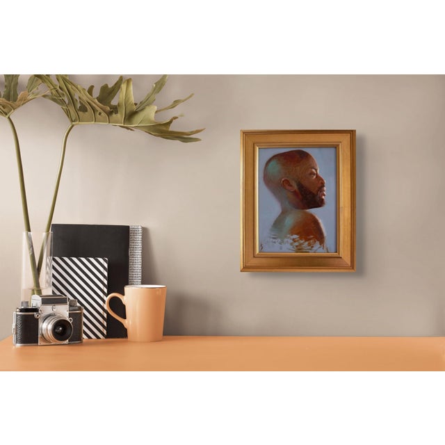 Early 21st Century Unshaken by Kirsten Savage | Oil on panel Portrait of a man in profile For Sale - Image 5 of 5