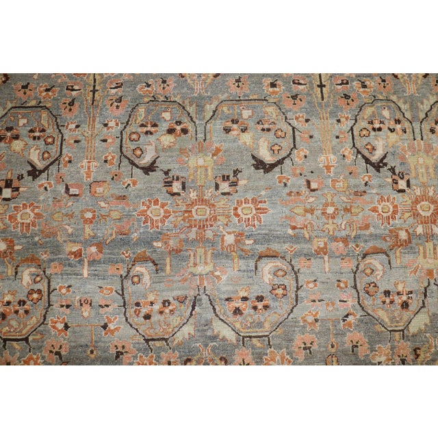 Spiral Motif Antique Persian Malayer Rug no. j5270 For Sale - Image 4 of 14