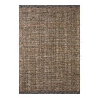 Jean Stoffer x Loloi Cornwall Charcoal / Natural 2'-3" x 3'-9" Accent Rug For Sale