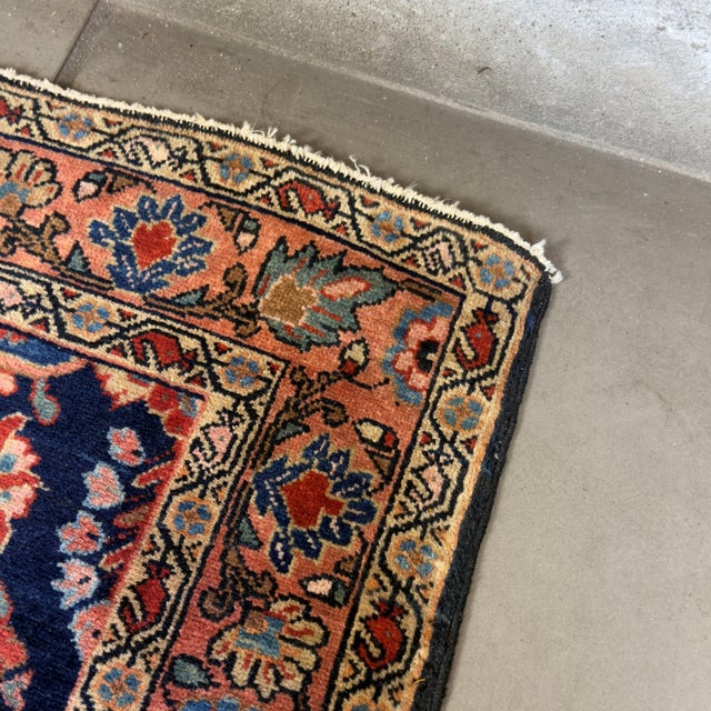 Sauruk Floral Medallion Rug by Ignoto for Ignoto For Sale - Image 4 of 11