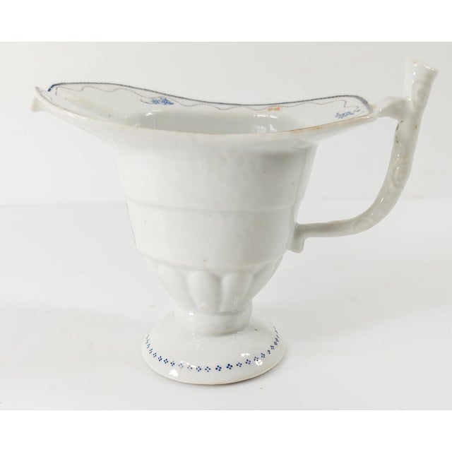 Late 19th Century 19th Century Chinese Export Porcelain Armorial Helmet Creamer Pitcher For Sale - Image 5 of 10