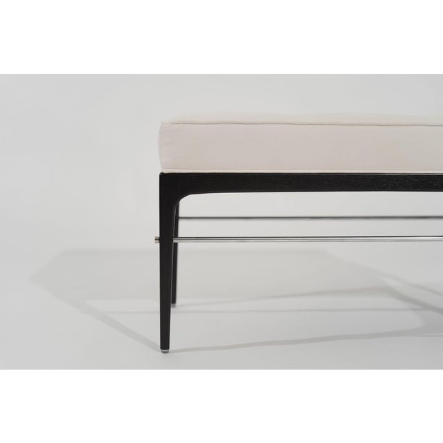 White Linear Bench in Espresso Series 36 by Stamford Modern For Sale - Image 8 of 18