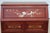 Asian Rosewood Secretary Desk With Mother-of-Pearl Inlay, Bird & Blossom Motif, Slant Front Writing Desk For Sale In Naples, FL - Image 6 of 18
