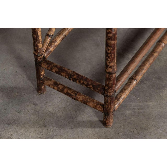 19th Century English Bamboo Mirrored Hall Stand, 1870s For Sale - Image 13 of 16