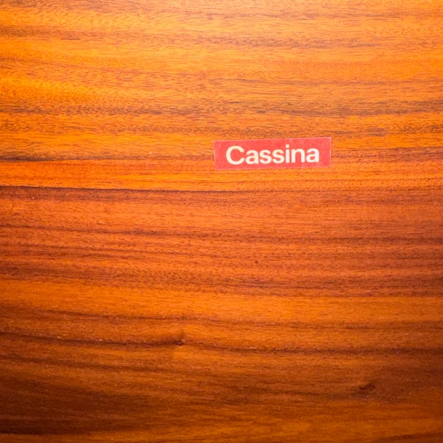 Brown 94" Cassina El Dom Dining Table in Rosewood For Sale - Image 8 of 11