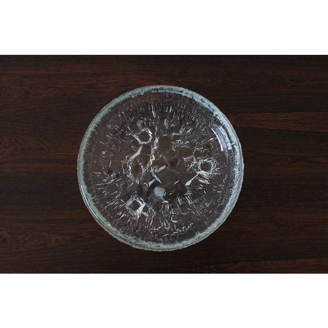 Ice Glass Lunaria Bowl by Tapio Wirkkala for Iittala, 1972 For Sale - Image 5 of 8