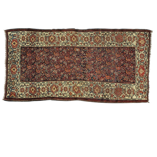 Early 20th Century Antique N.West Persian Rug - 4′7″ × 9′2″ For Sale