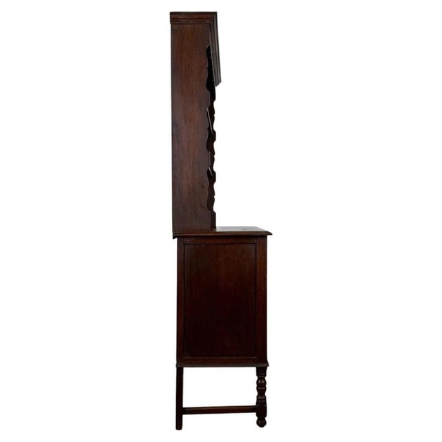 Wood Antique Edwardian Oak Welsh Dresser, 1900s For Sale - Image 7 of 13
