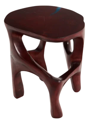 Wood Sculptural Side Table by Logniture