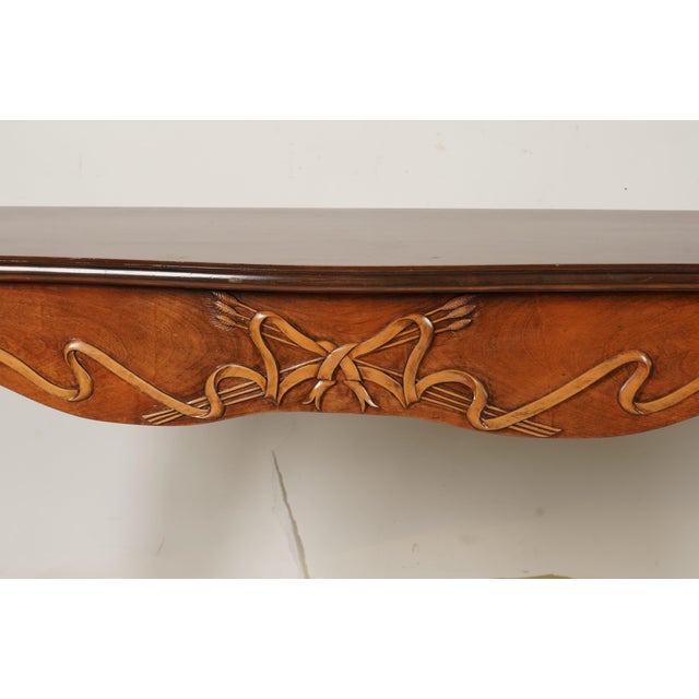Mid 20th Century Sophisticated Art Nouveau-Elegant Style Sofa Table Console Table For Sale - Image 4 of 6