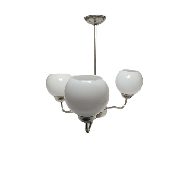 Art Deco Style Chandelier, Poland, 1960s For Sale - Image 11 of 11