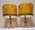 Vintage Table Lamps with Brass Base and Fabric Shade from Lamplove, 1980s, Set of 2 For Sale - Image 6 of 8