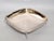 Benedict Silver Co. Art Deco Style Square Footed Bowl Silver Plated Steel & Silver Border Centerpiece For Sale - Image 4 of 13