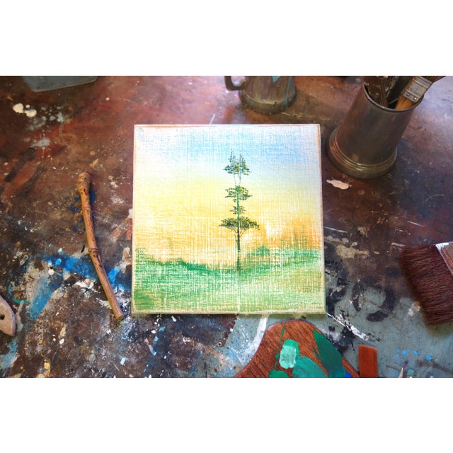 Shattered Silk, Delftware Inspired Original Painting 10 x 10 x .125 inches, oil on gessoed birch panel Inspired by the...