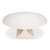 Traditional Round White Reeded Pedestal Dining Table With Expanding Top For Sale - Image 3 of 11