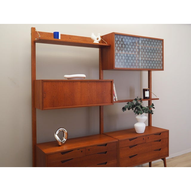 Norwegian Teak Wall Unit by Kjell Riise for Brødrene Jåtog, 1960s For Sale - Image 3 of 18