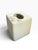 Mid 20th Century White Ceramic Floral Tissue Box Cover With 3d Relief For Sale - Image 4 of 6
