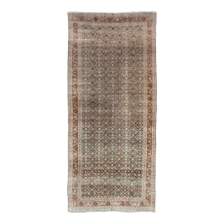 Antique Bidjar Large Gallery Rug in All-Over Herati Design For Sale