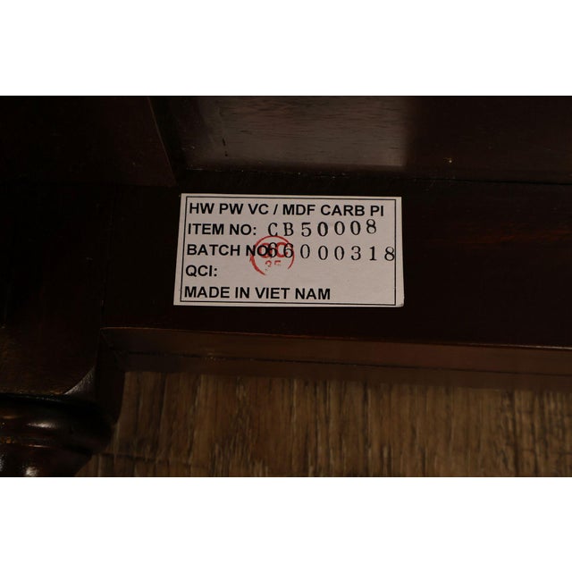 Theodore Alexander Castle Bromwich Antiqued Wood Lowboy End Table For Sale - Image 18 of 18