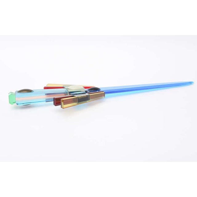 Mid-Century Modern Murano Signed Venini Glass Object or Sculpture 1970's For Sale - Image 3 of 9