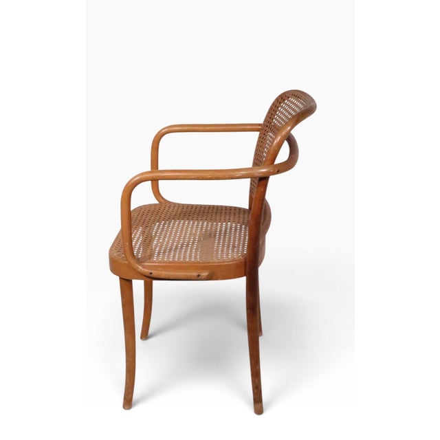 Thonet Josef Hoffmann 811 Prague Arm Chair C. 1960's For Sale - Image 4 of 9