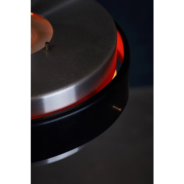 Metal Danish mid-century Pendant Lamp For Sale - Image 7 of 8