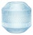 Diamond Pattern Blue Glass Vase or Candle Holder 8"H For Sale