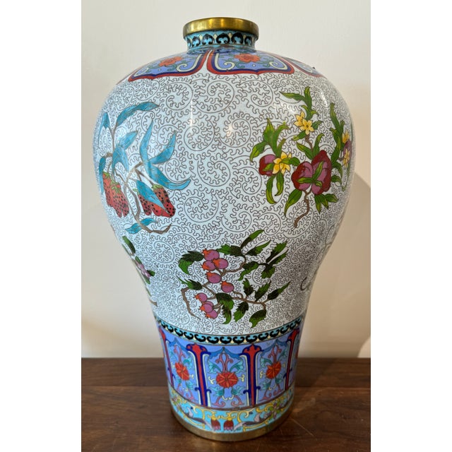 Pair of 1930s Mirror Opposite Cloisonne Vases Chairish