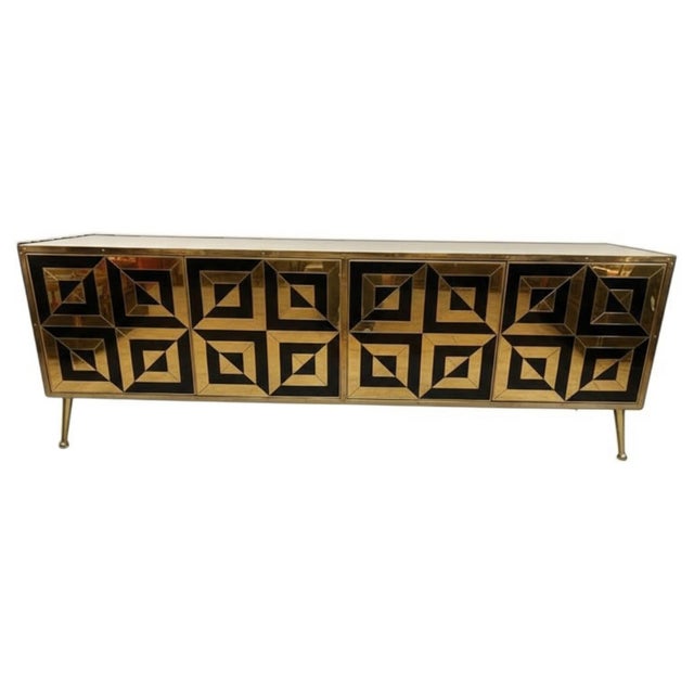 Sideboard in Brass and Murano Glass from Justfurnituress SRL For Sale - Image 13 of 14