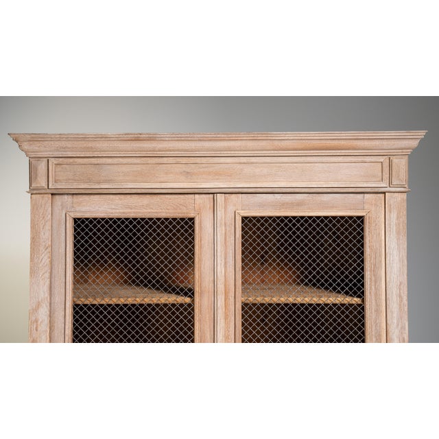 Wood Louis Philippe Vitrine with Mesh Doors, Antique, France, Circa 1880 For Sale - Image 7 of 17