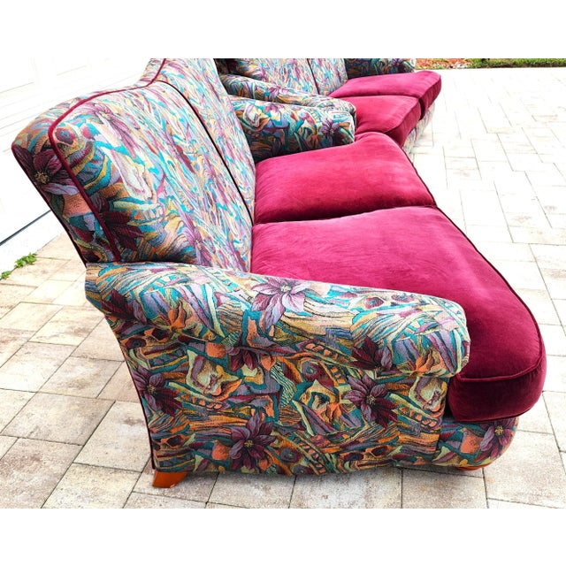 Thayer Coggin Thayer Coggin French Art Nouveau Tropical Sofa For Sale - Image 4 of 12