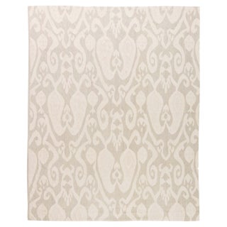 Contemporary Light Grey Handmade Wool Kilim Rug by Doris Leslie Blau For Sale