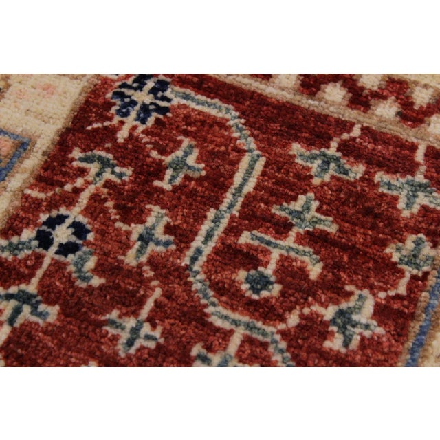 Shabby Chic 1990s Shabby Chic Rustic Ivory Wool Rug - 8′1″ × 10′2″ For Sale - Image 3 of 8